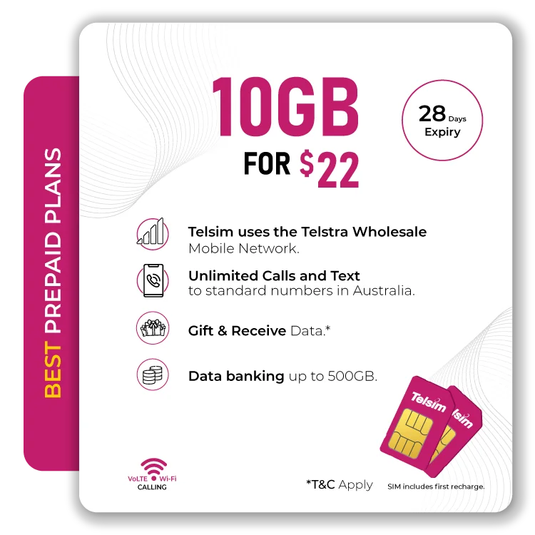 Telsim - 10 GB Prepaid Plan - Best SIM Plan