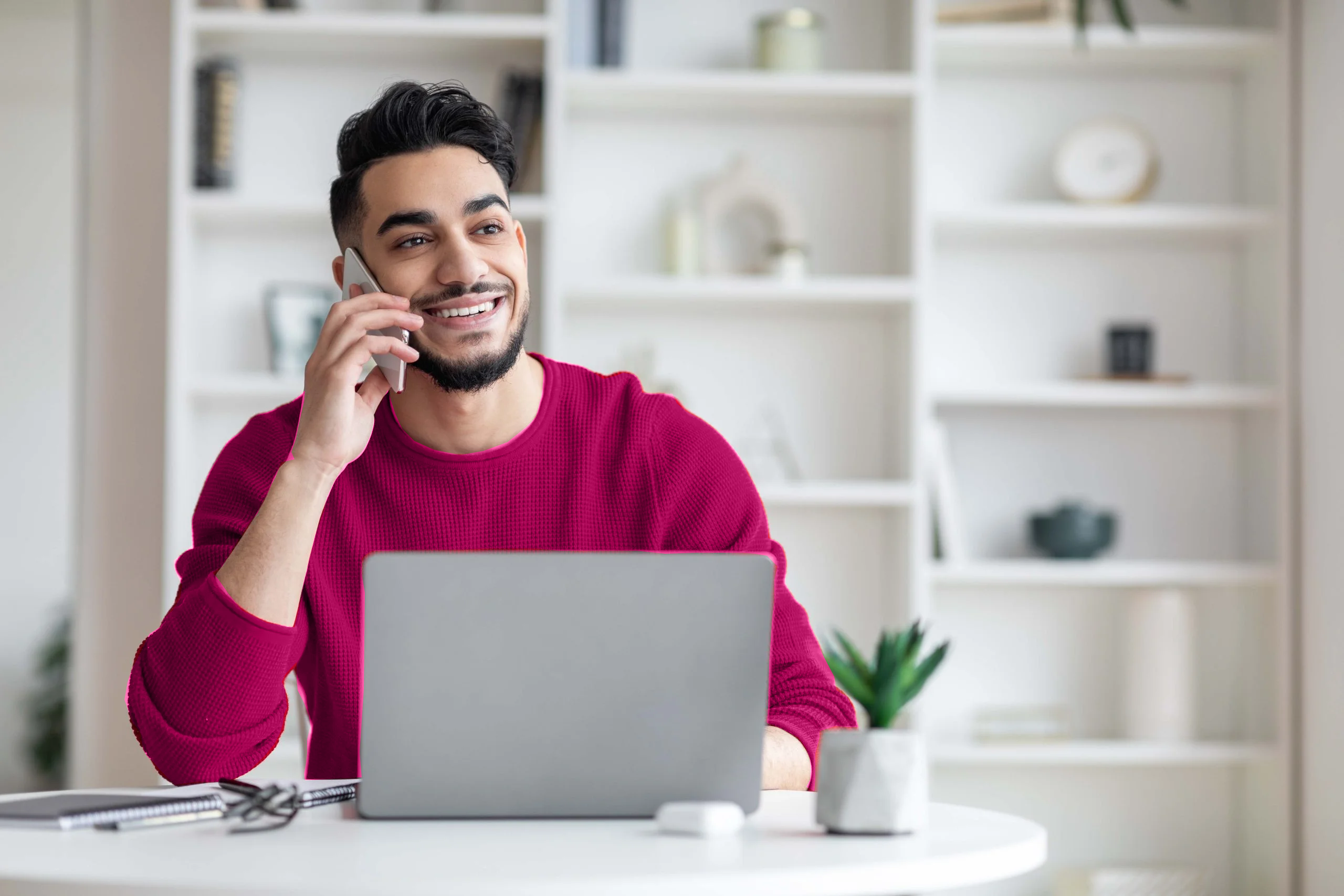 "An Australian boy using nbn broadband home internet plans using a mobile phone "